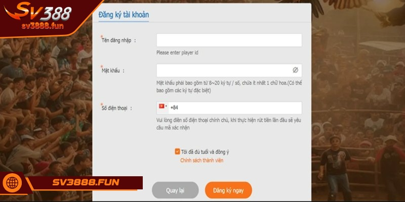 Thể lệ khi tham gia truy cập nhà cái